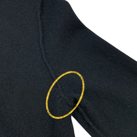 Zadig & Voltaire Miss Flash Sweater M Black Crewneck Wool Cashmere - Picture 8 of 15